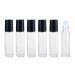 6 pieces 10 ml of empty transparent glass roll-on bottle with glass scooter balls perfumes essential oils lip-gloss storage container