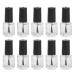 Nail Polish Glass Bottle Has a Brush Cap Convenient To Use Steel Mixing Ball Nail Polish Bottle with Funnel for Home for Travel for Life for Work
