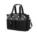 SONARIN Baby Nappy Changing Tote Bag Multi-Function Waterproof Baby Changing Bag Satchel Messenger Bag Travel Diaper Bag with Pacifier Holder Large Capacity for All Baby Accessories(Black) Black 1