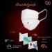 Iris Ohyama 105 Surgical Disposable Masks - 3-Layer BFE 98% - Size S - Individual Packaging - Irritation-Free Rubber Band - White - 15 Sets of 7 Pieces - Buy Online on SooperMarket.com