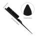 3 Piece Hair Styling Comb Set - Hair Brush, Teasing Comb, and Rat Tail Comb for Women - Black, Red, and Black - Buy Online on SooperMarket.com
