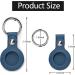 BRRAAVEES AirTag Keychain Holder - Anti-Lost PU Leather Case (3 Pack) - Pet Tracking Compatible - Buy Online on SooperMarket.com