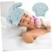 MAGICLULU 1pc Shower Cap Fabric Bow Tie Girl Towel Hat Green 27x25cm - Buy Online on SooperMarket.com