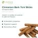 Mimea 7cm Cinnamon Sticks 500g - Premium Quality for Cooking, Distilling, Christmas Decoration, Cocktails & Garnishes - 0.5kg - Buy Online on SooperMarket.com