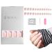 Artificial fingernails false short nails 24 pc Frenchman Artificial nails set completely covering filing and pencil for nail art studio homemade embellishment (classic)