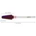 PANA USA 3/32 Purple Tornado Nail Carbide Drill Bit - Fast Acrylic & Gel Removal - Professional Manicure Pedicure Tool - Buy Online on SooperMarket.com