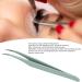 Curved Eyelash Tweezers - Ergonomic Stainless Steel Bright Color | Safe & Essential for Beauticians & Beauty Salons - International Shipping Available - Buy Online on SooperMarket.com