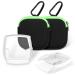 Clopae 2pack e-bike display protection protective cover for Bosch Intuvia display protection e-bike shell transparent protection against stones and water display protective cover E-bike accessories Green