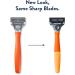 Truman Wet Shave Razor - 13 Cartridges & Blade Cover | Bright Orange | Premium International Shipping - Buy Online on SooperMarket.com