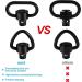 Bengor 4 Pack QD Sling Swivels 1.25 Loop + D-Loop Set - Quick Disconnect Push Button for Two Point Sling Mount - Buy Online on SooperMarket.com