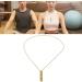 Anxiety Necklace Mindful Breathing Necklace Breathing Exercise Device for Meditation Relaxation Calming Down Slowing Breath Anxiety Relief Necklace for Anxiety Stress Panic Attack Relief(1#) - Buy Online on SooperMarket.com