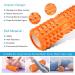 QveeTry 6-in-1 Foam Roller Set - Fascia Roll Massage Roller Rod & Fitness Straps for Yoga & Pilates - 33cm Orange | International Shipping - Buy Online on SooperMarket.com