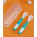 4PC Curved Baby Spoon Set - Lifine Bent Cutlery for Self-Feeding Toddlers | Ideal Baby Feeding Accessories - Buy Online on SooperMarket.com