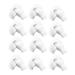 Landrain 12 Pairs of Breathable White Cotton Gloves Soft Fabric Gloves White Cotton for Multi-Purpose