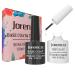 Gel Nail Polish Top Coat Set No Wipe Base and Top Coat Nail Starter Kit Gloss Shiny Clear Base Top Coat Gel for Nail Art Salon DIY at Home 2 Pcs 8ml Base&Top