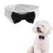 SUNTRADE Adjustable Formal Pet Bow Tie for Dogs and Cats Wedding Costumes (S Black) S Black