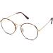 Shop SJ5024 Vintage Round Blue Light Filter Glasses for Men & Women - Leopard Frame Anti-Blue Light Computer Glasses - Buy Online on SooperMarket.com