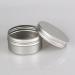 Basic Packing: 12 pcs 80ml Silver Aluminum Jars with Screw Caps - Ideal for Cosmetics & Crafts - Buy Online on SooperMarket.com