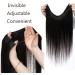 Wire In Hair Extensions One Piece 20inch #1B Natural Black 100% Real Remy Human Hair Natural Invisible - Buy Online on SooperMarket.com