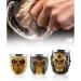 Stainless Steel Shaving Bowl Soap Cup for Foaming | Beard Brush Shaving Mug Skull Design - Buy Online on SooperMarket.com