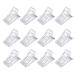 Baqi 12pcs poly gel quick building nail tip clip plastic UV LED builders clamping finger shape fastening clips polygel nails extension shapes DIY manicure Nail Art tool for women girls