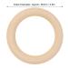 65mm Unfinished Wooden Rings - Natural Baby Teething Circles for Crafts 10 Pack - Buy Online on SooperMarket.com