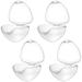 SUPVOX 4 x Pacifier Cases Transparent Portable Storage Box for Newborns Babies and Toddlers
