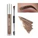 Waterproof Liquid Eyebrow Gels, Smudge-Proof, Sweat Resistant, Full Natural-24Hours Long Lasting Tinted Makeup Color Gel with Brow Pen (AUBURN)