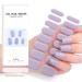 16PCS Semi Cured Gel Nail Strips Nail Wraps Self Adhesive Gel Nail Stickers Lilac Nail Gel Strips Full Wraps Stickers Gel Nail Wraps with Nail File & Stick (UV/LED Lamp Required)