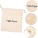Premium Drawstring Hair Dryer Bag - Travel Cosmetic Organizer Silicone Case Essential Room Supply - 33x30cm Beige - Buy Online on SooperMarket.com