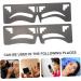 Beavorty 4 Pcs Eyebrow Ruler Makeup Tools Ink Stamp Brow Mapping Eyebrow Shaping Stencil Card Balance - Buy Online on SooperMarket.com