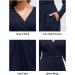Ouges Women's Spring Casual Midi Dress with Long Sleeve and Pockets - XL Navy - Buy Online on SooperMarket.com