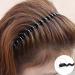 5-Piece Wave Style Metal Hair Bands for Men & Women - Flexible Slipproof Black Headbands - Buy Online on SooperMarket.com