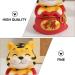 Beavorty 3 pcs year of the tiger bobble head ornament Resin Sculpture interior chinese zodiac lucky figurines good luck tiger car dashboard doll toy figure wild office God of Wealth bubble Red 1x3pcs 6X6X9.5CMx3pcs - Buy Online on SooperMarket.com