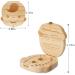Haqatr Children's Wooden Tooth Box Children Teeth Box Baby Tooth Box Keepsake Save Organizer for Baby Kids Boy Tooth Storage Box Souvenir Baby Teeth Save Box - Buy Online on SooperMarket.com