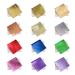 KINNO 12 Colors 600 Pieces Gold Leaf Sheets, Gold Leaf Paper for Arts Decoration, Handcrafts, Gilding, Furniture, Nails, Paintings, Slime, Wall, Line 600pcs 12 Colors
