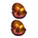MAGICLULU Japanese Plates 4pcs Sushi Dipping Plate Stainless Steel Purple Dim Sum Dishes Mini re-usable Round Serving Platter 8.2x8.2cm Purple