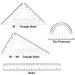 CFTfabMS 15Pcs Geometric Stencils Drawing Templates with Geometry Set - Circle, Curve, Shape Stencils with Case - Drafting Tools for Drawing Design School - Buy Online on SooperMarket.com