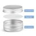 Round Silver Aluminum Storage Jars with Secure Screw Tops - Ideal for Cosmetics, Lip Balms, Candles, and Tea - Set of 24 - Buy Online on SooperMarket.com