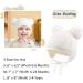 Flower Baby Girls Pompom Beanie 2-4 Years White | Soft Knitted Toddler Hat for Fall/Winter - Buy Online on SooperMarket.com