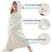 Hilmocho Baby Hooded Bath Towel | Soft Coral Velvet Swaddle Blanket for Infants | Absorbent Shower and Swimming Towel | White Sheep Design - Buy Online on SooperMarket.com