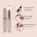 SiKii Eyebrow Hair Remover - Painless Precision Trimmer with LED Light (Rose Gold) | Facial Hair Removal for Women and Men - Buy Online on SooperMarket.com