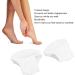 Stop Cracked Heels Toeless Spa Gel Socks for Foot Treatment Care 4 Pair Moisturizing Heel Socks Open Toe Socks for Dry Hard Cracked Heels(White) - Buy Online on SooperMarket.com