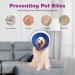 YUNXANIW XL BLUE Dog & Cat Recovery Cone Collar | Soft Elizabethan Collar for Surgery | Adjustable Breathable Mesh Recovery Collar for After Surgery - Buy Online on SooperMarket.com