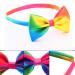 Rainbow Loop Hair Straps - 4 Pack Colorful Satin Hair Bands for Women & Girls | Large Rainbow Hair Ropes - Buy Online on SooperMarket.com