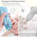 Megainvo Electric Baby Nail File Trimmer with 10 Grinding Heads - Safe, Quiet, LED Light - Baby Nail Clippers for Newborns & Toddlers - Blue - Buy Online on SooperMarket.com