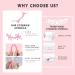 Silicone Eyebrow Stencils - 6 in 1 Reusable Templates for Easy Brow Stamp & Eye Makeup - Perfect for Beginners - Pink - Buy Online on SooperMarket.com
