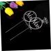 Warmhm 3pcs Cupcake Topper Cake Pick Wedding Cake Toppers Mr Mrs Shape Deisgn Picks Cupcakes Food Decoration Supplies Hair Accessories Bride Gorgeous Silverx3pcs mediumx3pcs - Buy Online on SooperMarket.com