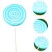 VILLFUL 2pcs Simulation Lollipop Popular Toys Lollipop Props Large Music Decor Lollipop Display Lollipop Photo Lollipop for Photo Bulk Toys Candy Cane Pool Party Wooden Ornament Oversized Blue 35X14X1CM - Buy Online on SooperMarket.com