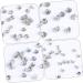 TEHAUX 200 Sets Leather Crafts Diamond-Studded Bag Luggage Making of Clothes Accessories Clothing Garment 0.8X0.8X1CM As Shown - Buy Online on SooperMarket.com